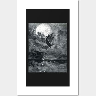 A Voyage to the Moon - Gustave Dore Posters and Art